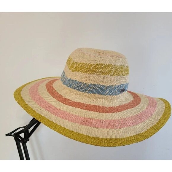 NWT Barbour Southport Sun Hat Straw Striped sz S main image 8